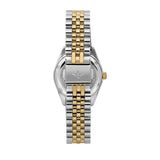 lucien rochat ladies quartz two tone white dial bracelet watch