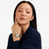 lucien rochat boxed set ladies quartz stainless stee lmop dial bracelet watch & pink strap