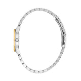 lucien rochat ladies quartz two tone white dial bracelet watch