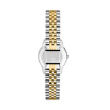 lucien rochat ladies quartz two tone white dial bracelet watch