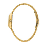 lucien rochat ladies quartz gold plated white dial bracelet watch