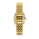 lucien rochat ladies quartz gold plated silver dial bracelet watch