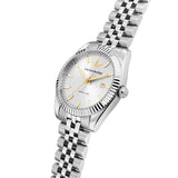 lucien rochat ladies quartz stainless steel silver dial bracelet watch