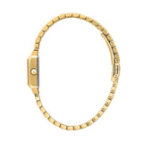 lucien rochat ladies quartz gold plated white dial bracelet watch