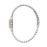 lucien rochat ladies quartz two tone white dial bracelet watch