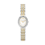 lucien rochat precieux 20mm 2h white silver dial two tone bracelet