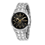 sector no limits 660 42mm chrono black dial gold plated bracelet stainless steel watch