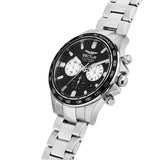 sector 230 43mm chr black dial stainless steel bracelet