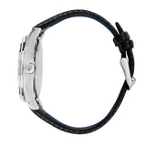 maserati sorpa stainless steel 42mm 3h blue dial black strap