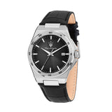 maserati velocita slim 40mm 3h black dia black strap