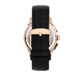 maserati sorpasso 42mm chrono brown dia black strap