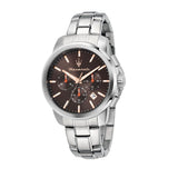 maserati successo 42mm chrono brown dial stainless steel bracelet