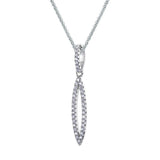 real effect stone set flower effect pendant
