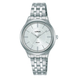 lorus quartz  ladies stainless steel silver dial bracelet watch