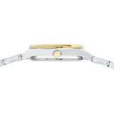 lorus quartz ladies two tone white dial bracelet watch