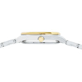 lorus quartz ladies two tone white dial bracelet watch