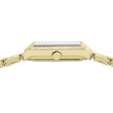 lorus quartz ladies gold plated white dial bracelet watch