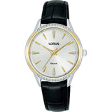 lorus quartz ladies stainless steel white dial strap watch