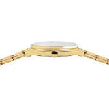 lorus quartz ladies gold plated green dial bracelet watch