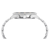 lorus chronograph gents two tone stainless steel green dial brcelet watch