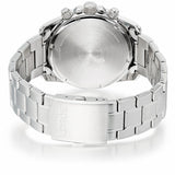 lorus quartz chronograph gents stainless steel black dial bracelet watch