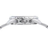 lorus quartz chronograph gents stainless steel black dial bracelet watch