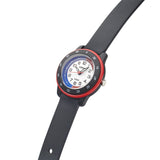 lorus quartz time teacher kids white dial black silicone strap watch