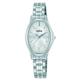 lorus quartz ladies stainless steel white dial bracelet watch