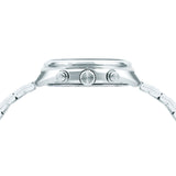 lorus quartz chronograph gents stainless steel green dial bracelet watch