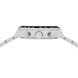 lorus solar chronograph gents stainless steel green dial bracelet watch