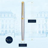 waterman - h�misph�re- roller ball  stainless steel with gold trim