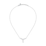 morellato silver riflessi necklace s925 rhodium cz white 40+5cm