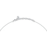 morellato silver riflessi necklace s925 rhodium cz white 40+5cm
