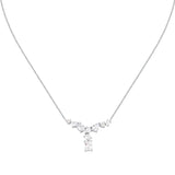 morellato silver riflessi necklace s925 rhodium cz white 40+5cm