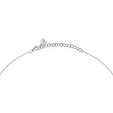morellato silver riflessi necklace s925 rhodium cz white 40+5cm