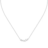 morellato silver riflessi necklace s925 rhodium cz white 40+5cm