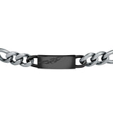 sector energy bracelet black tag with eagle & stainless steel 22cm