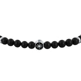 sector jewels marine bracelet stainless steel agate black 20+3cm
