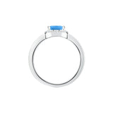 tesori ring 925 aqua blue cushion cz s12