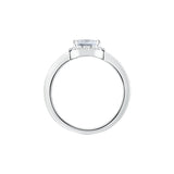 tesori ring 925 w/white cushion cz s.16