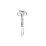 tesori ring 925 w/white cushion cz s.18