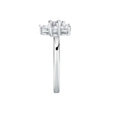 tesori ring 925 silver  flower cz size16