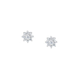 morellato silver tesori recycled 925 silver flower earrings white