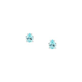 morellato silver tesori recycled 925 silver aqua drop stud earrings