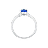 morellato silver tesori recycled 925 silver blue drop cz ring 012
