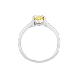 morellato silver tesori recycled 925 silver ylw drop cz ring 12