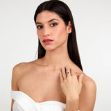 morellato silver tesori ring sil925 rh cz blue+white sz14