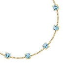 morellato silver tesori bracelet silv925 yg cz l.blue 16+3cm