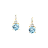 morellato silver tesori earring silv925 yg cz l.blue+white