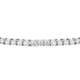 tesori silver bracelet. ss white cz silver.925